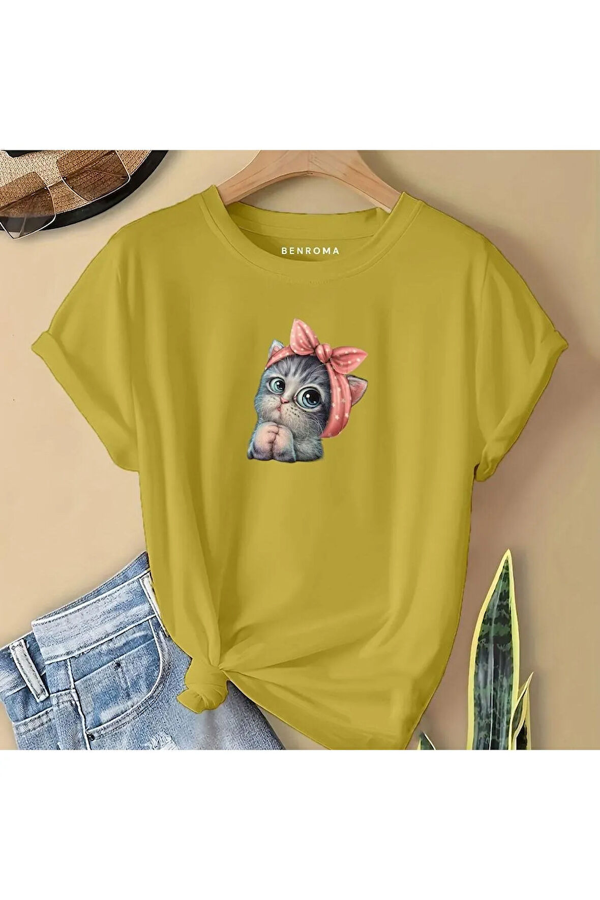 MİNNOŞ KEDİ BASKILI  ÇOCUK TİŞÖRT