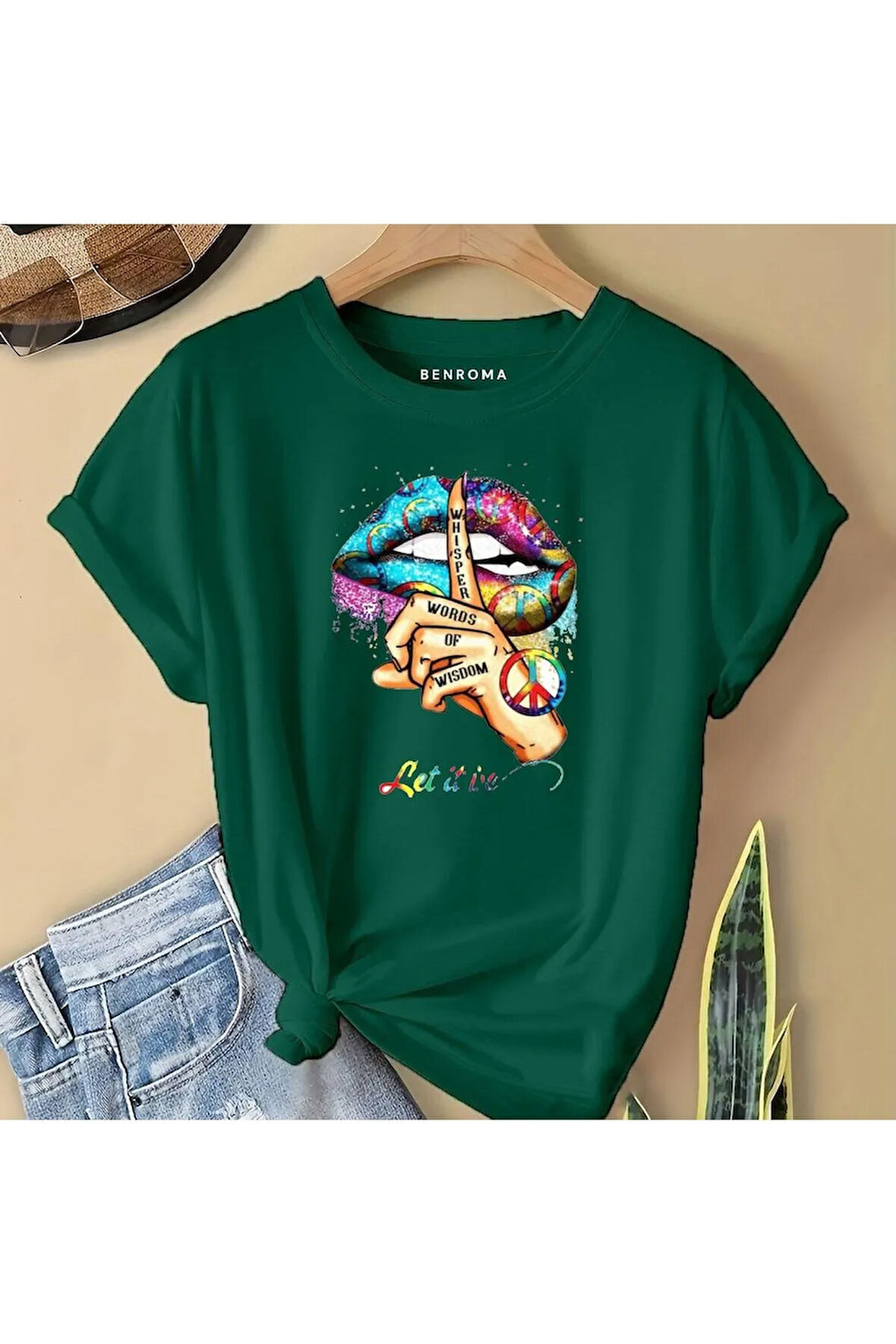 RENKLİ DUDAK  BASKILI  ÇOCUK TİŞÖRT