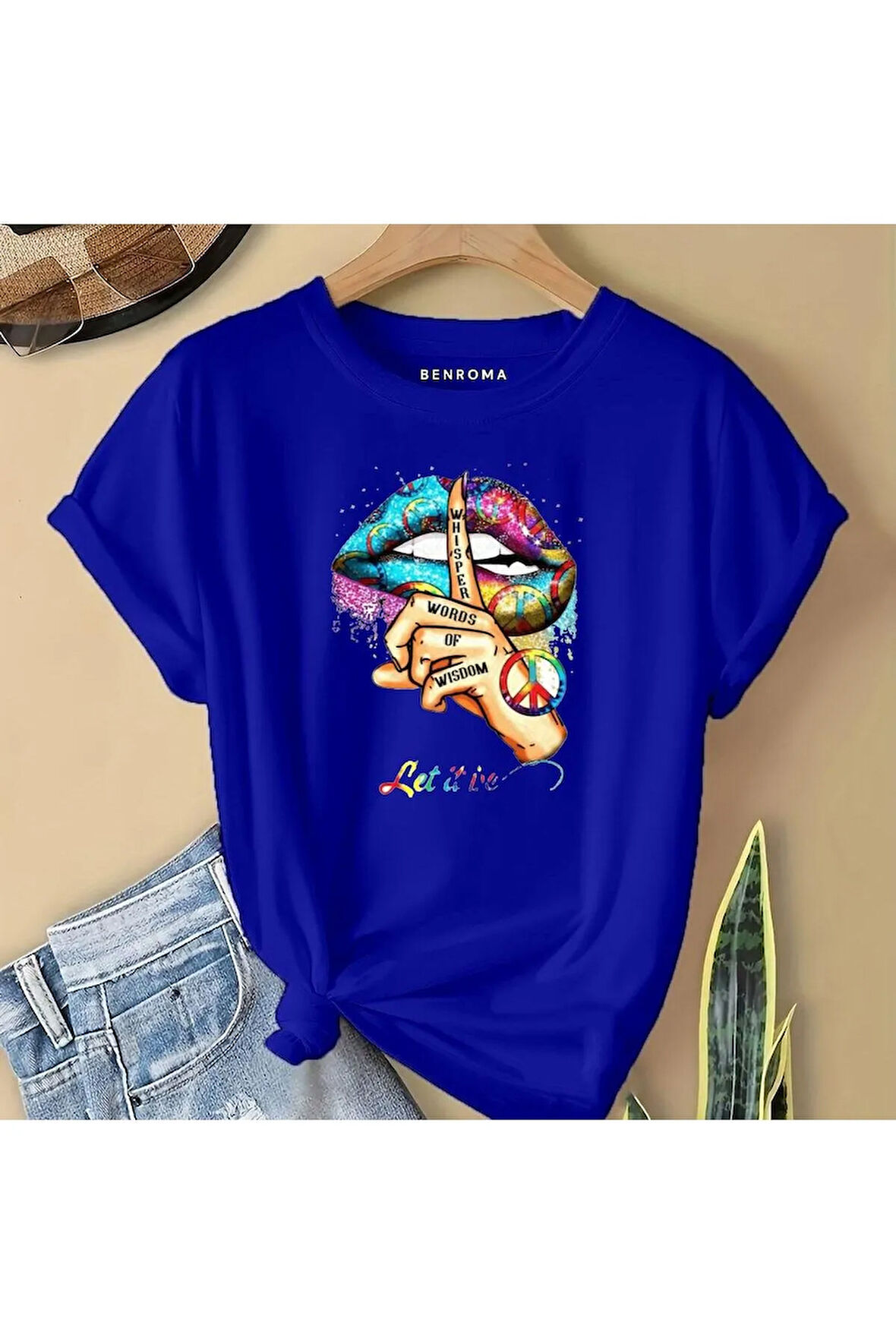RENKLİ DUDAK  BASKILI  ÇOCUK TİŞÖRT