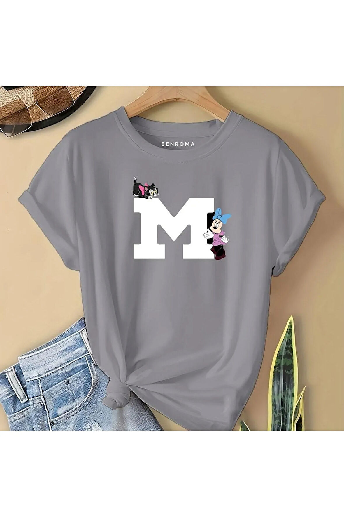 M BASKILI  ÇOCUK TİŞÖRT
