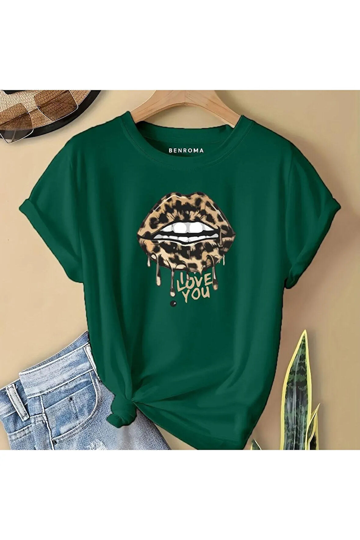 LEOPAR DUDAK BASKILI  ÇOCUK TİŞÖRT