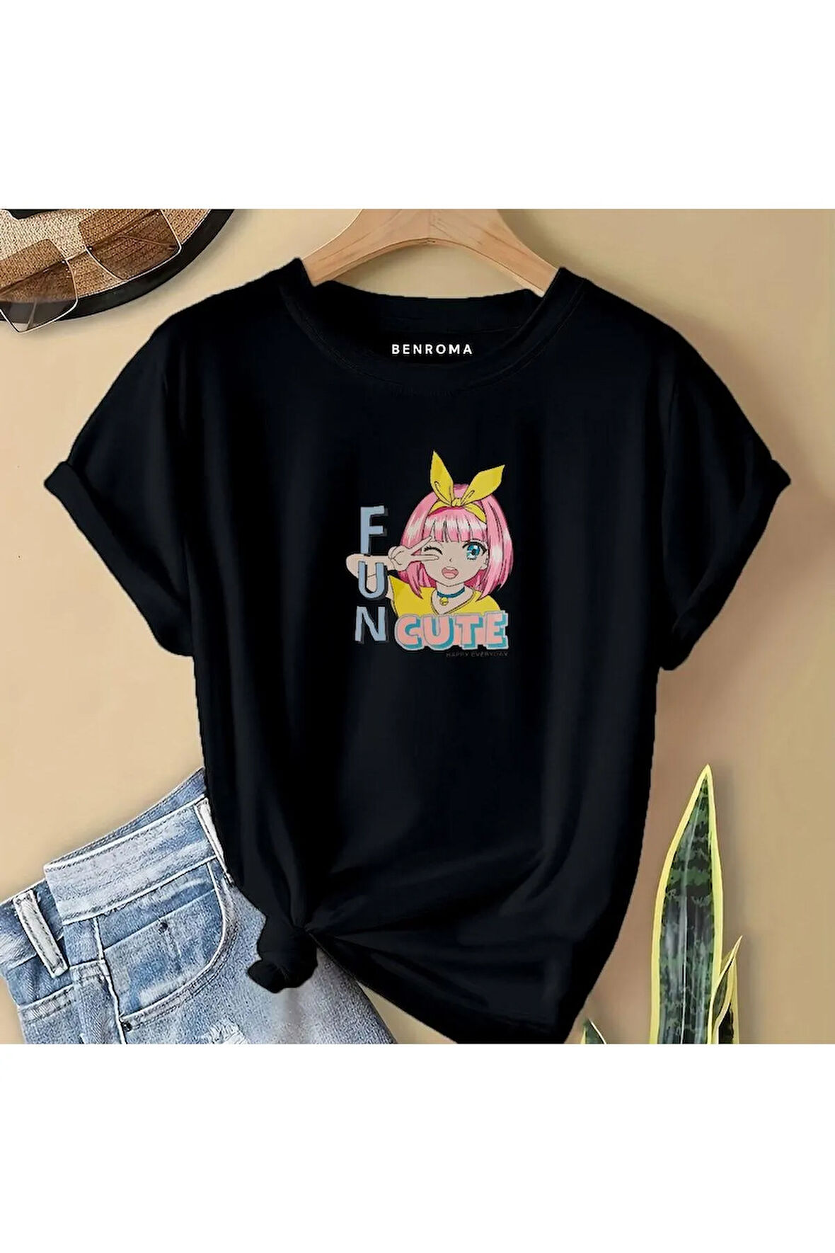 FUN CUT BASKILI  ÇOCUK TİŞÖRT
