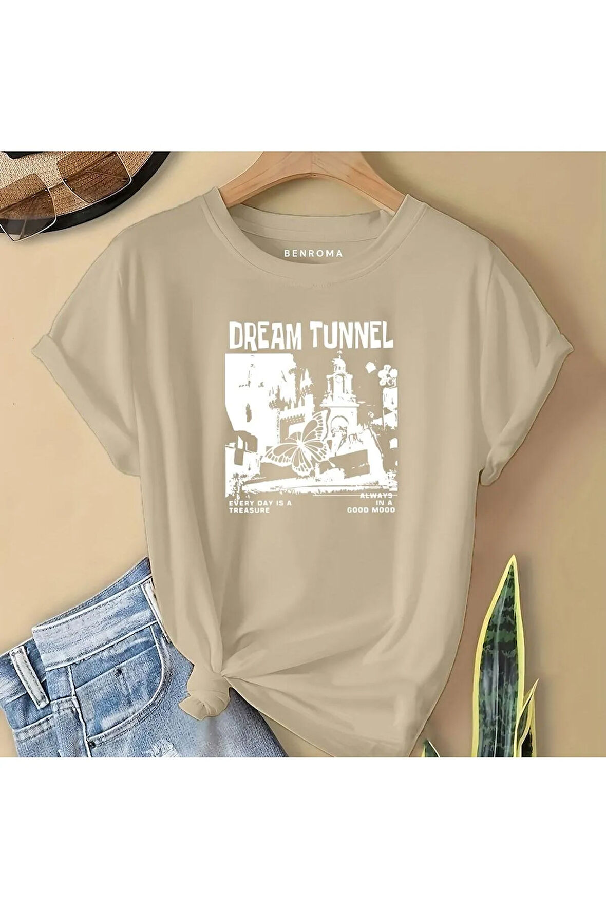 DREAM TUNNEL BASKILI  ÇOCUK TİŞÖRT
