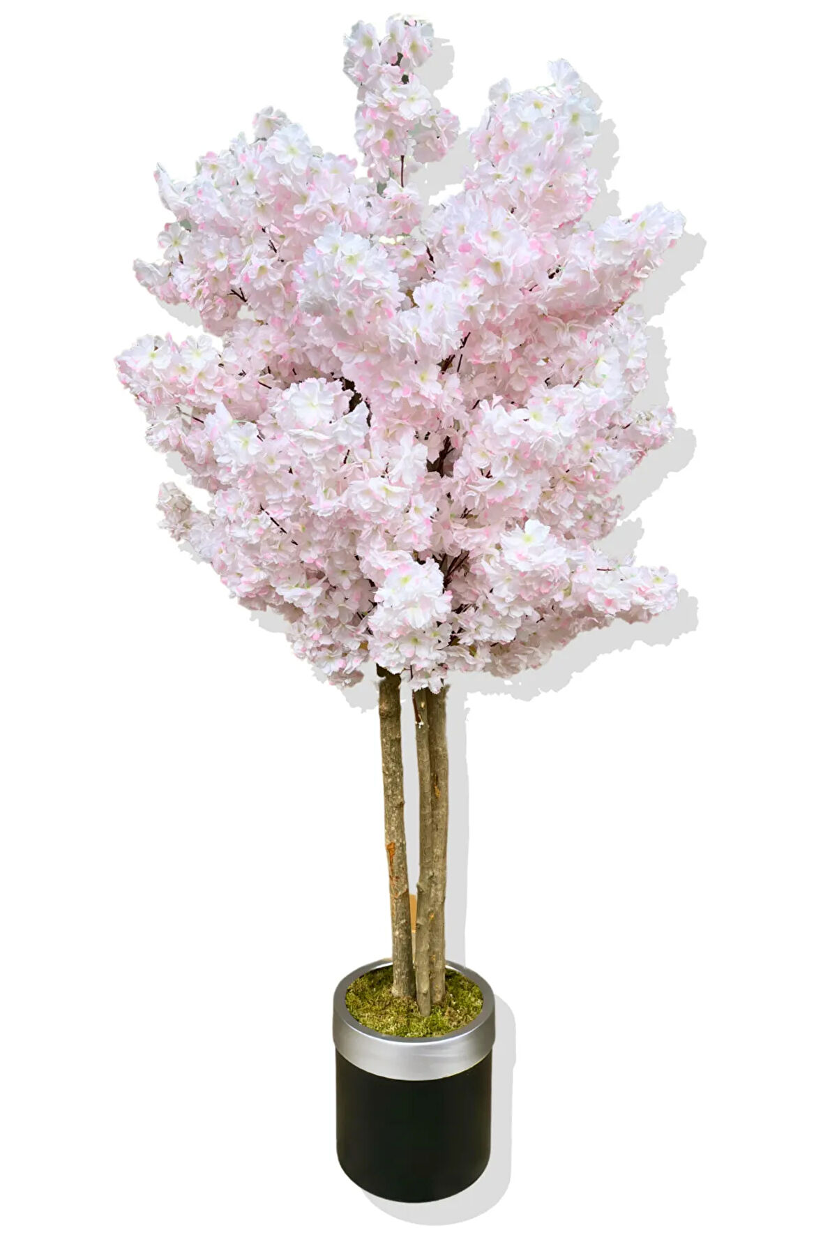 Yapay Ağaç Bahar Dalı 160 Cm Gümüş Kemerli Saksı