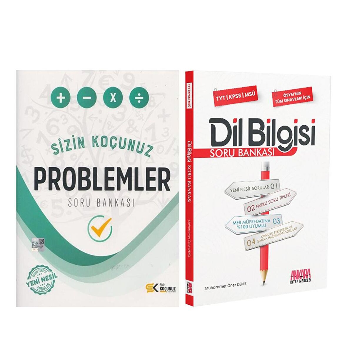 Sizin Koçunuz TYT Problemler ve AKM Dil Bilgisi Soru Bankası Seti 2 Kitap