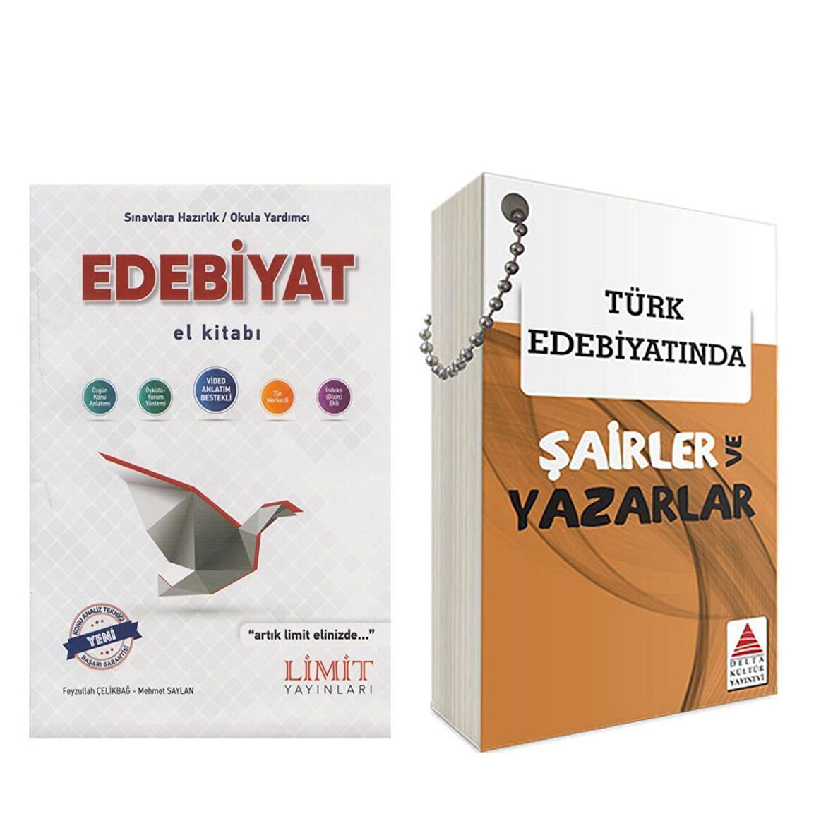 Limit AYT Edebiyat El Kitabı ve Delta Türk Edebiyatında Şairler ve Yazarlar Seti 2 Kitap