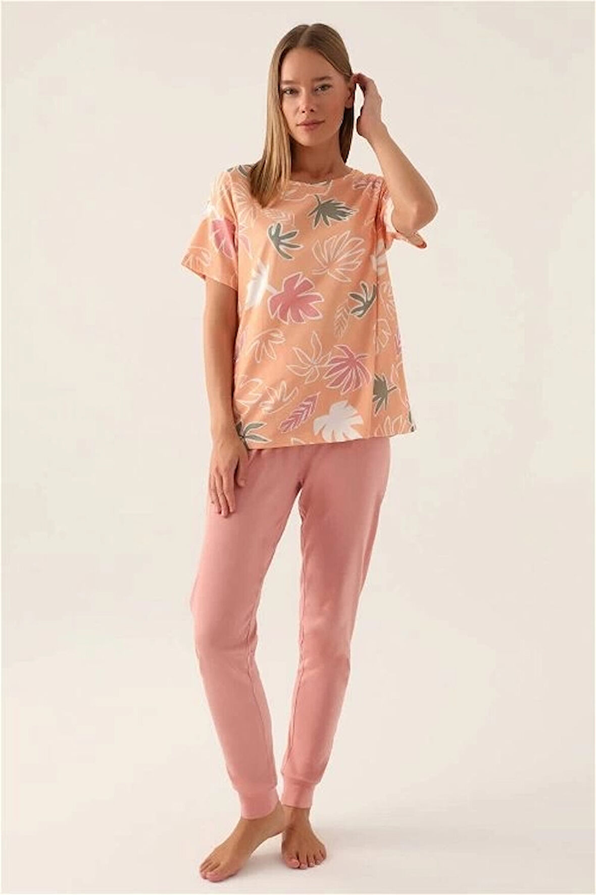 Aesco RolyPoly 3386-S Kadın Kısa Kol Pijama Takımı