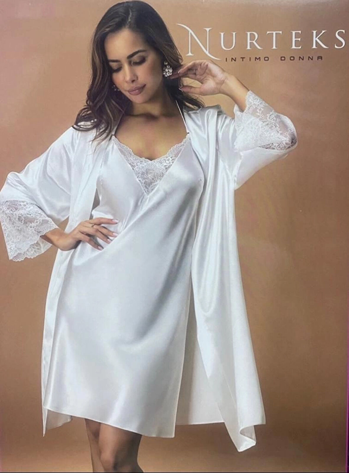 Aesco Nurteks 5336 kadın Sabahlık Ve Gecelik Takım