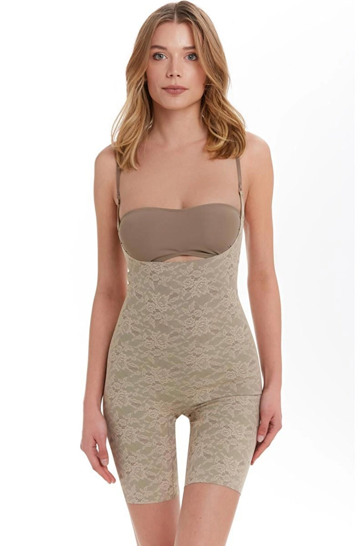 Aesco Ten 112099 Askılı Paçalı Korse