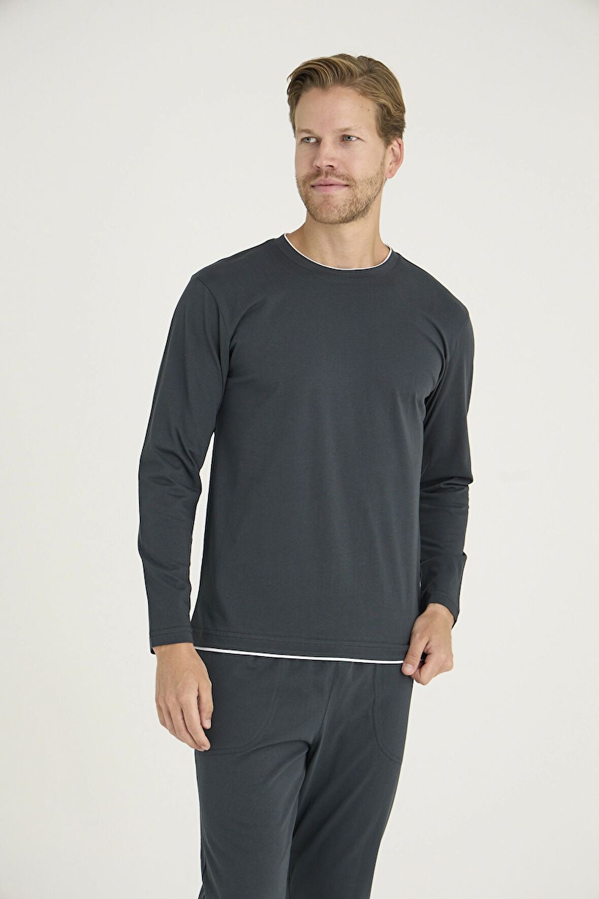 Aesco Kocabey 9222 Erkek O.Yaka Pijama Takım