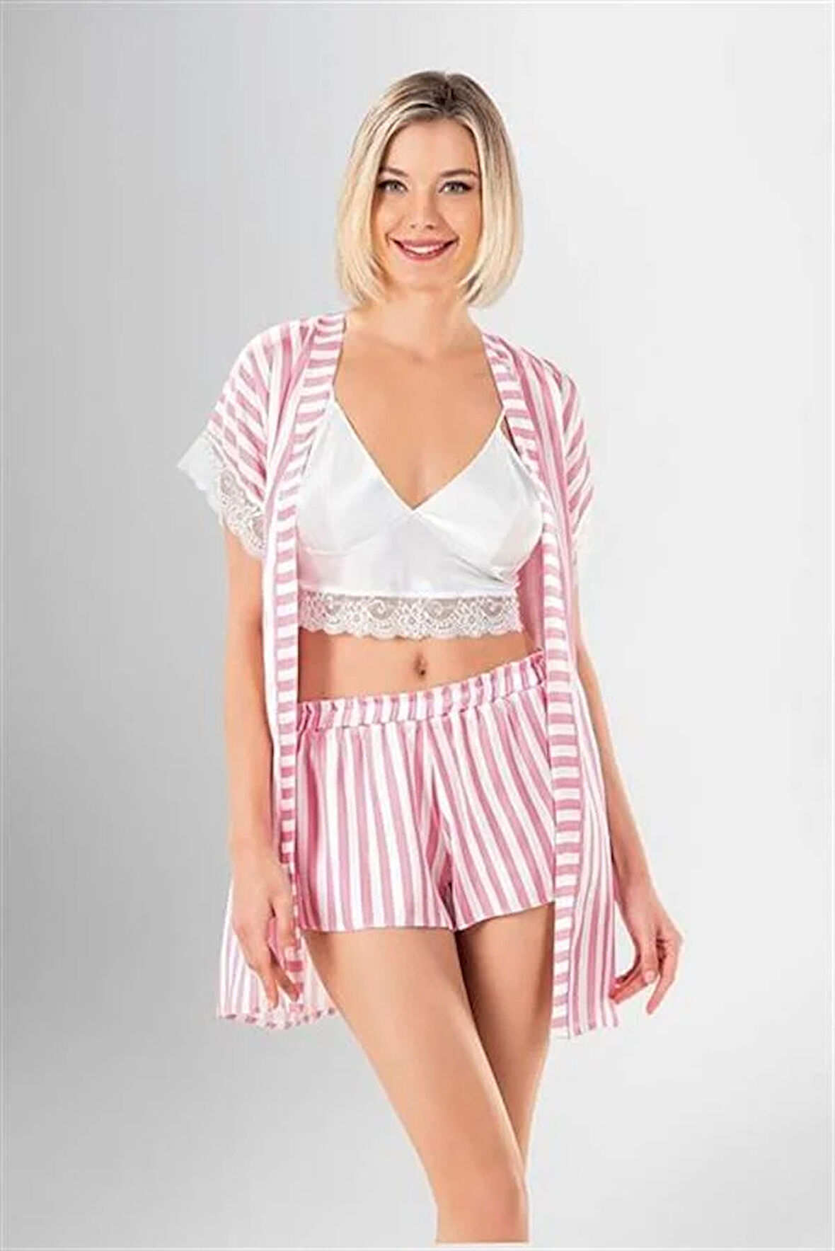 Aesco 3'lü Şort Takımı Desenli