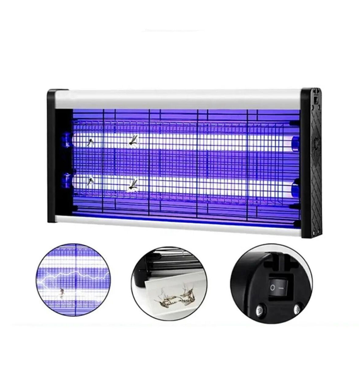 Elektrikli Uv Sivrisinek Öldürücü Zincirli Askılı 4+4 W 