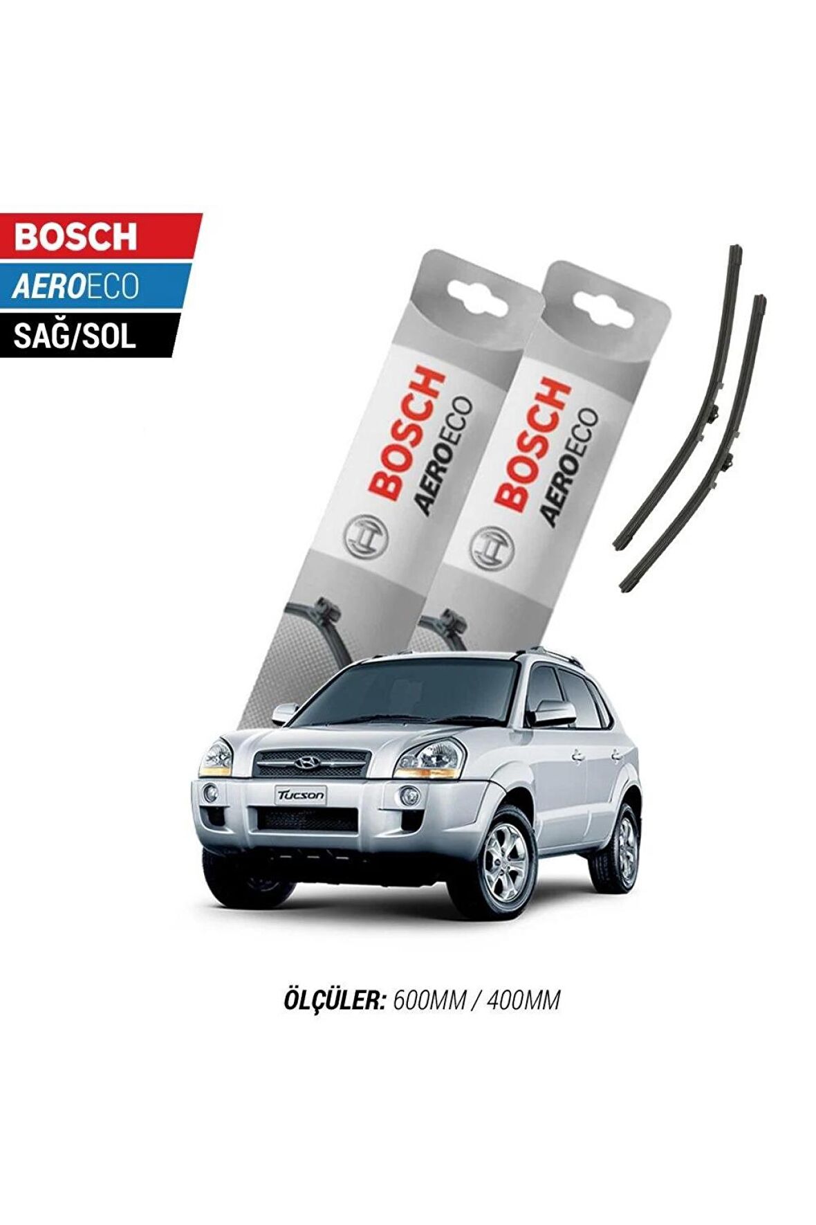 Hyundai Tucson 2007 Model Bosch Aeroeco Muz Silecek Takımı