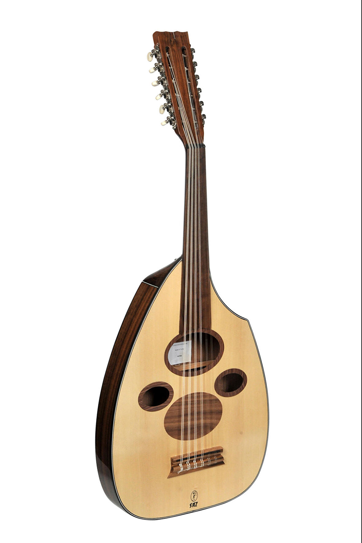 SAZ AF3W Arap Flat Elektro Ud Ceviz Gitar Burgulu