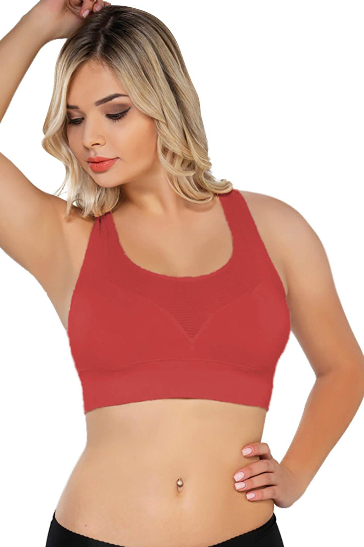Coral Mı Emay 4027 Seamless Tül Pedli Toparlayıcı Büstiyer
