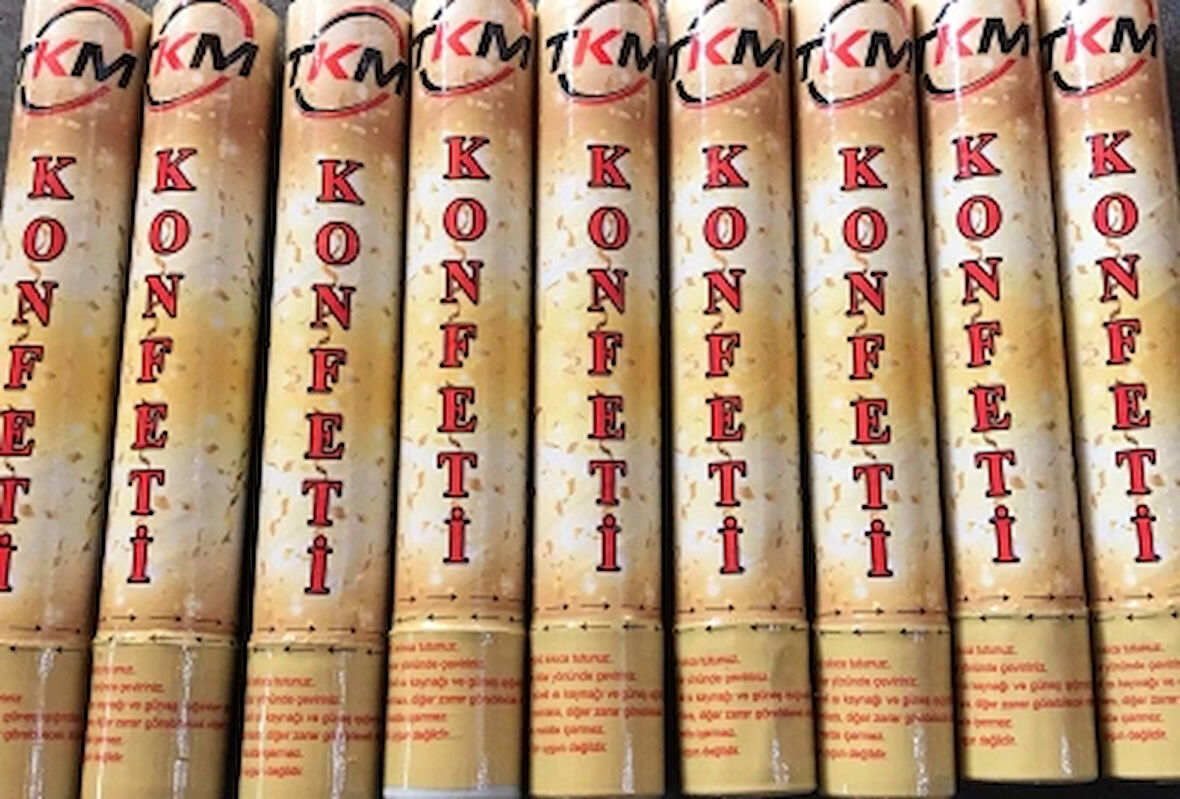 Konfeti Karnaval Metalik Renkli 30cm