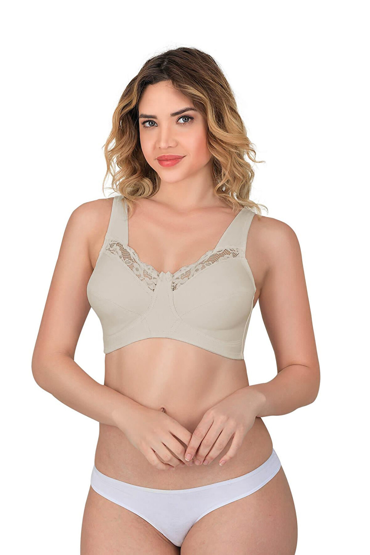 Ten Mı Emay 181 B Dantelli Toparlayıcı Cotton Sütyen