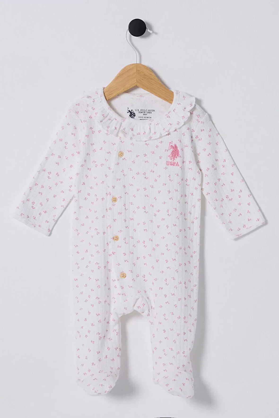 U.s Polo Bebek Tulum Usb2435 Beyaz-pembe
