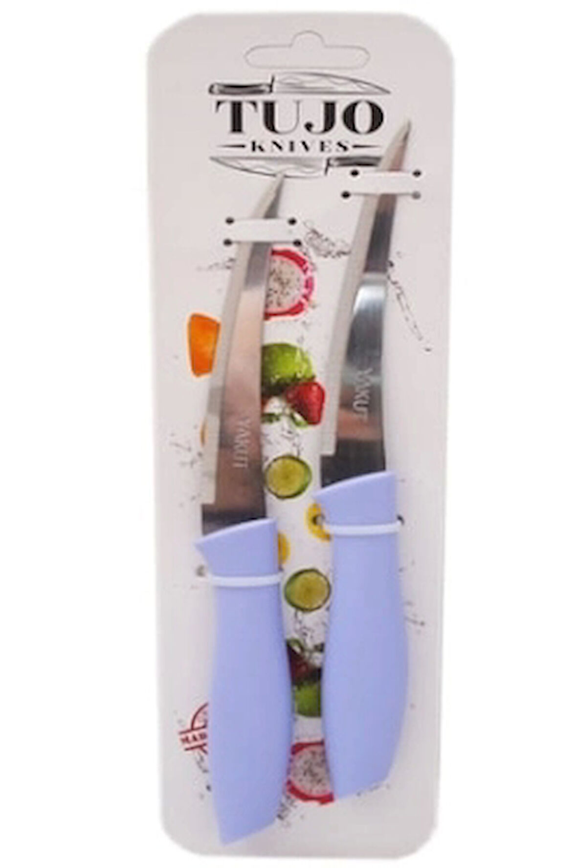 2 Parça  Kartelalı Tırtırlı Bıçak