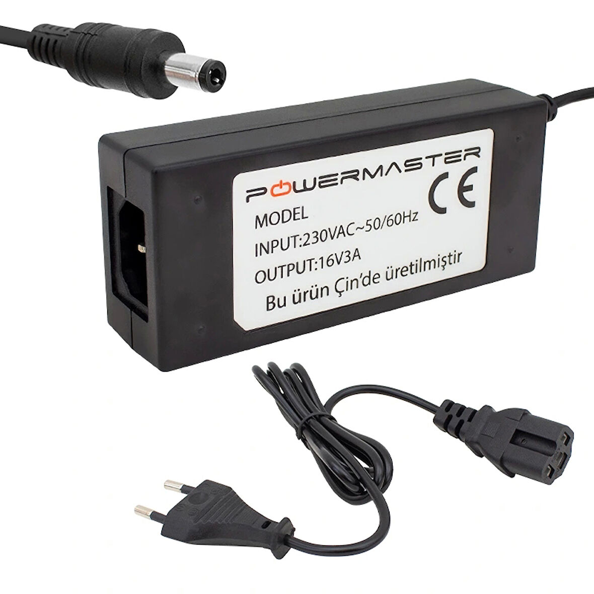 16 Volt 3 Amper Plastik Kasa Masaüstü Santral Adaptörü 5.5*2.5 Uçlu