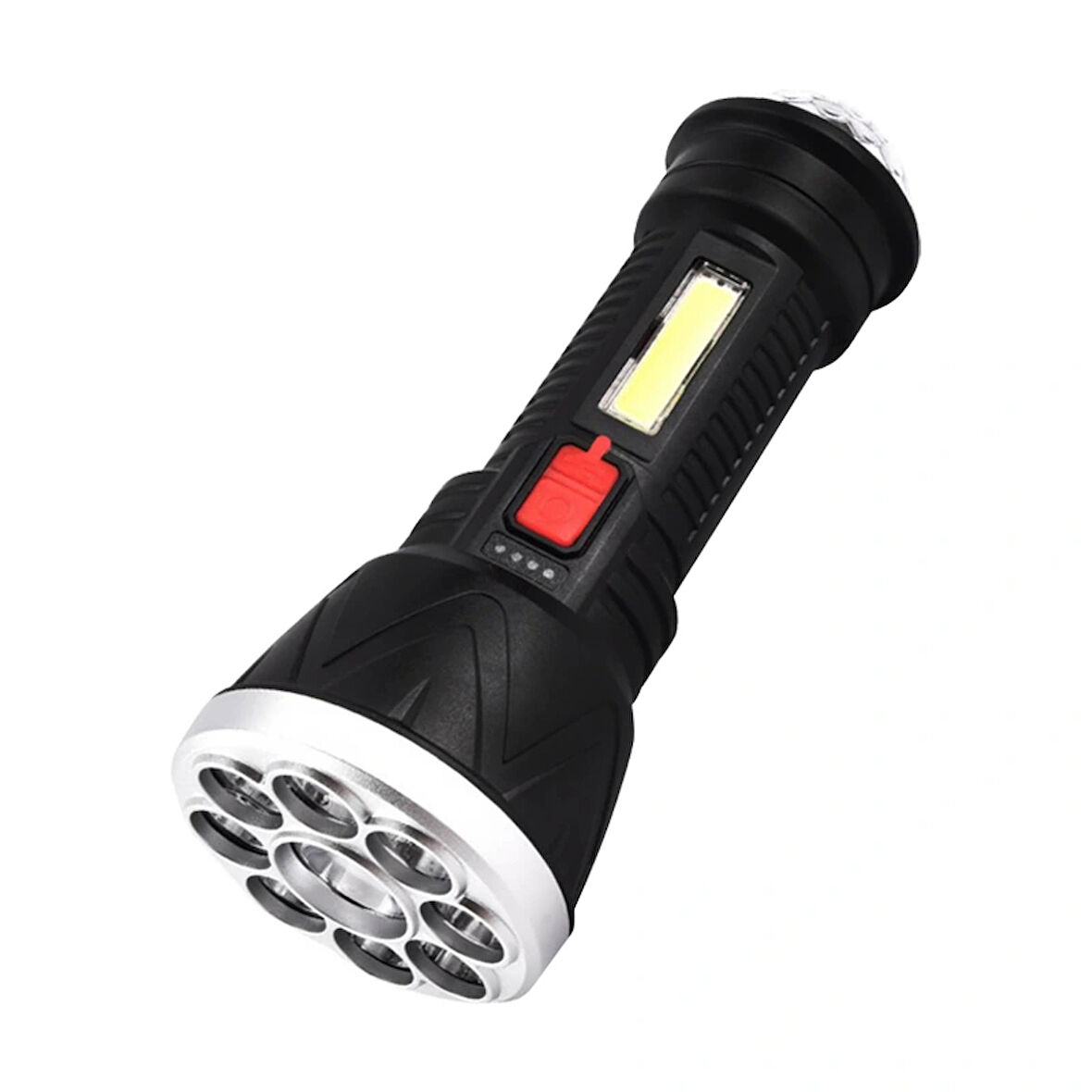 Cl-w09 9+1 Ledli + Mini Disko Toplu Şarjlı El Feneri