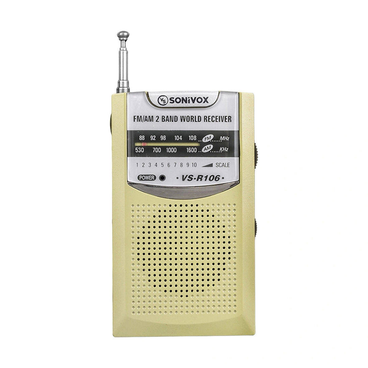 Gold Renk Cep Tipi Analog Fm Radyo Vs-r106