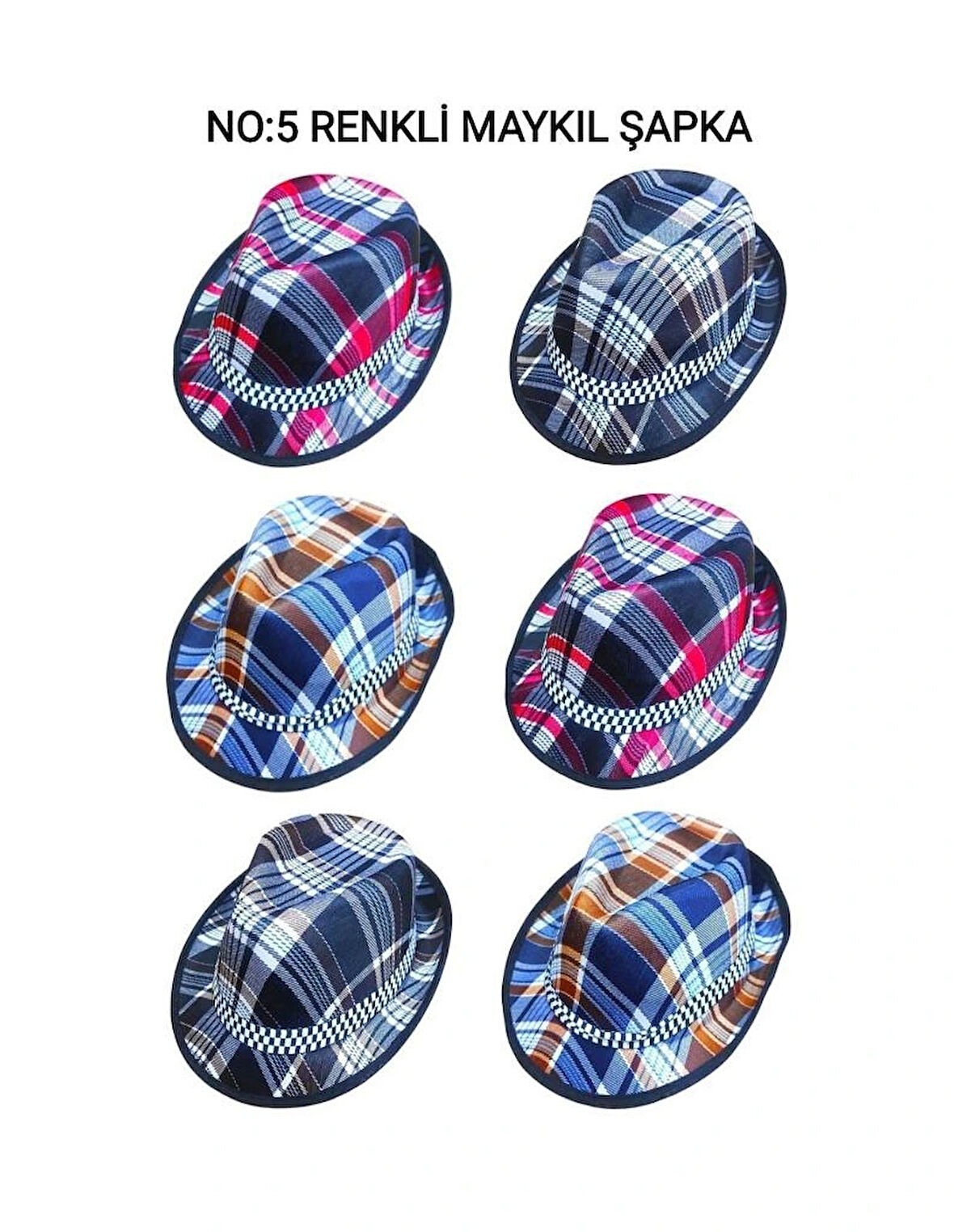 No-5 Renkli Maykıl Şapka