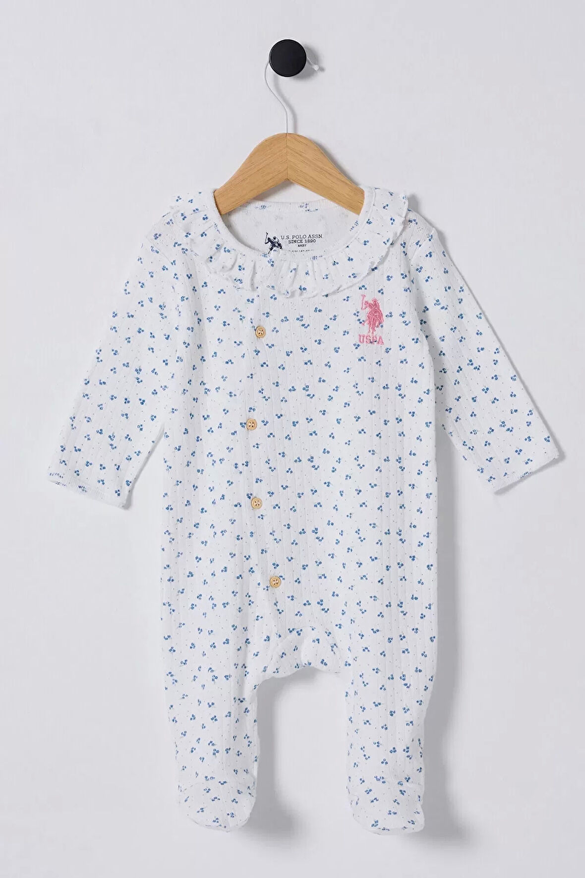 U.s Polo Bebek Tulum Usb2435 Beyaz-mavi