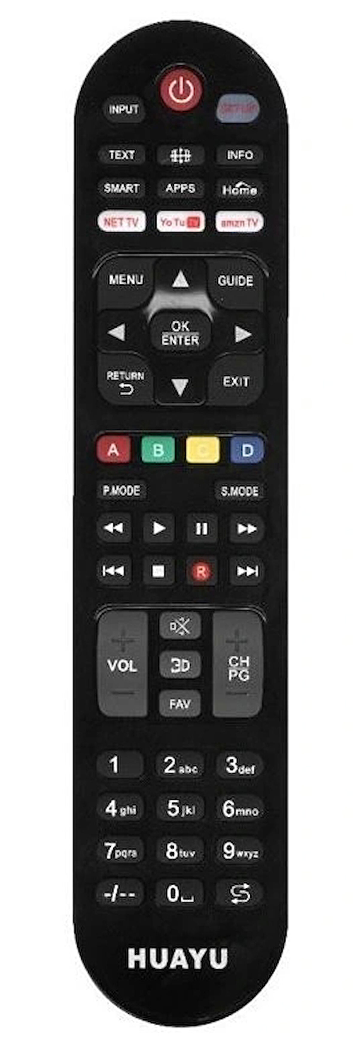 Huayu Kl Urc1517 Netflıx-youtube-amazon Tuşlu Lcd Led Tv Unıversal Kumanda