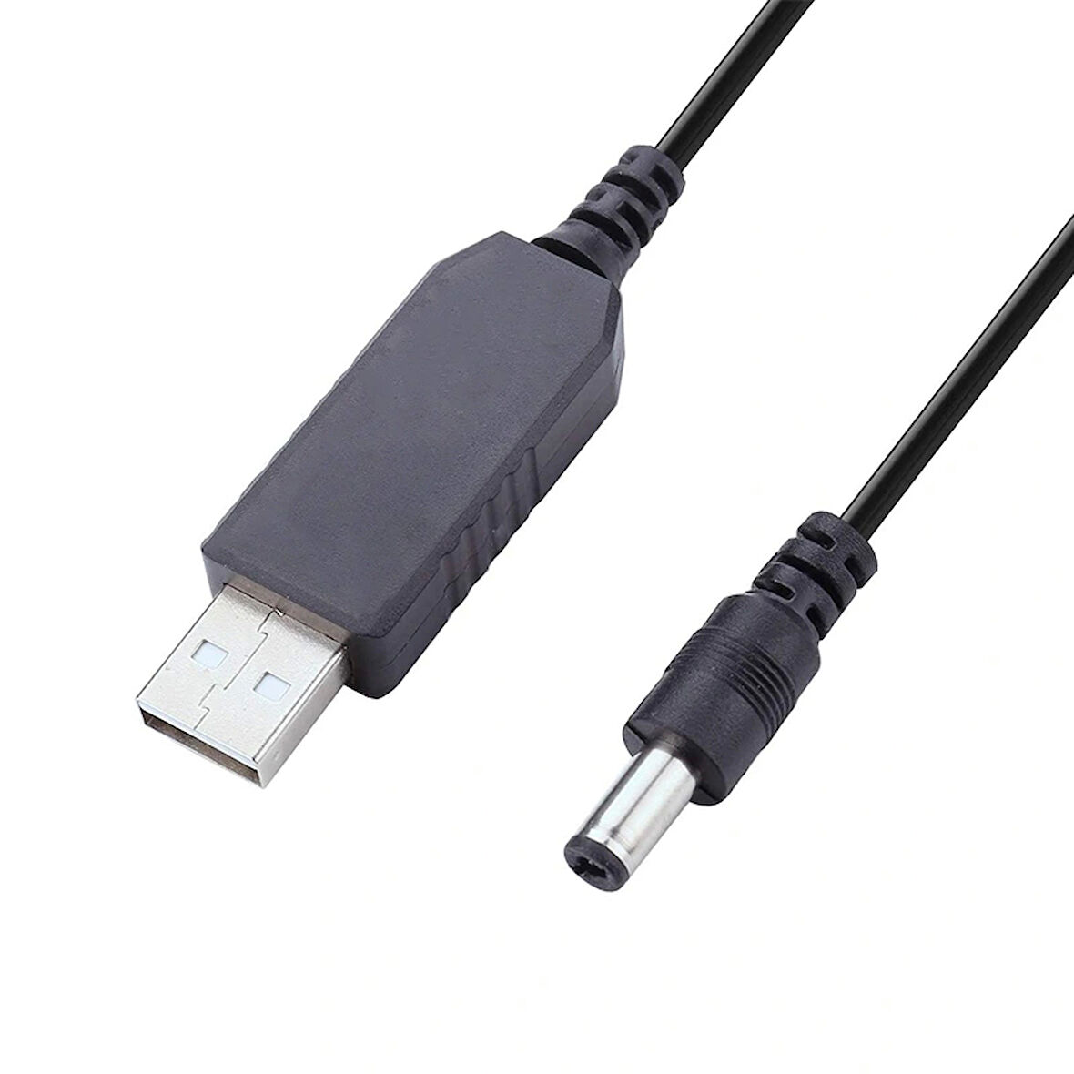 Usb To Dc 5.5*2.5 Mm Uçlu 9 Volt 1 Amper 5 Voltu-9 Volta Çevirici Adaptör