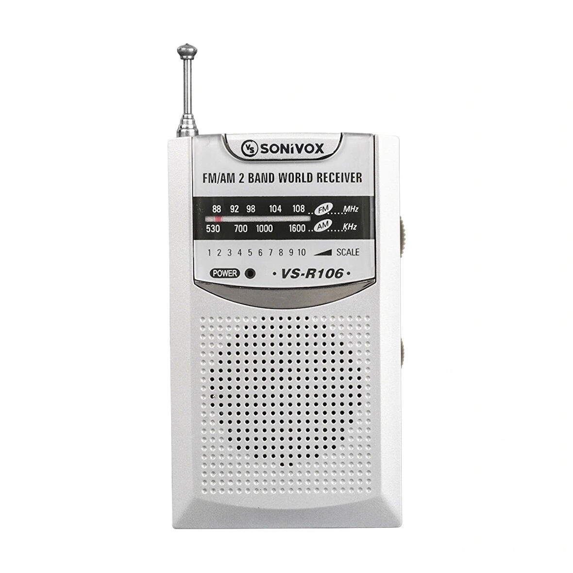 Gümüş Renk Cep Tipi Analog Fm Radyo Vs-r106
