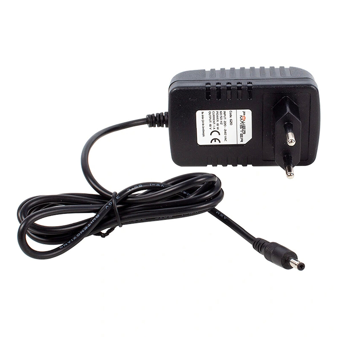 18 Volt - 1 Amper 3.5*1.35 Uçlu Plastik Kasa Priz Tipi Adaptör