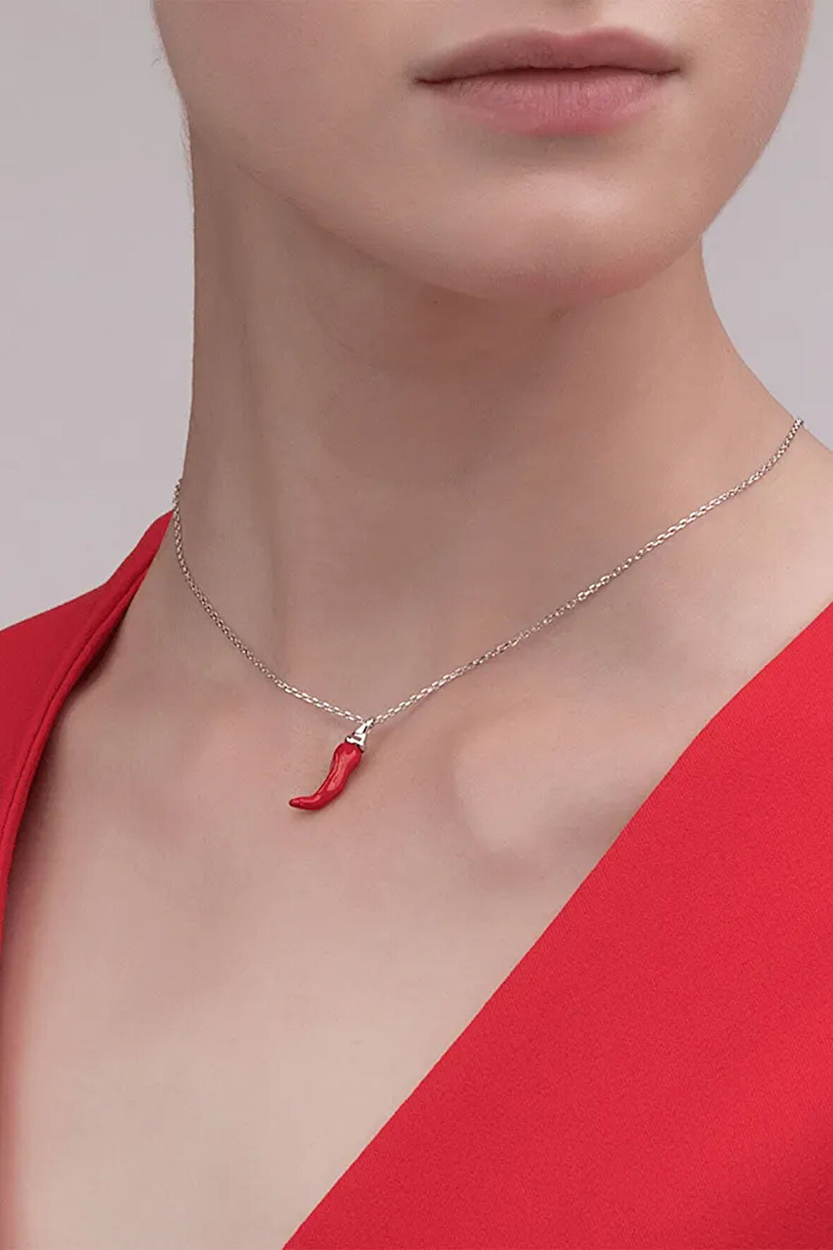 Sertifikalı Boyasız Gerçek Kırmızı Mercan Doğal Taş Kolye