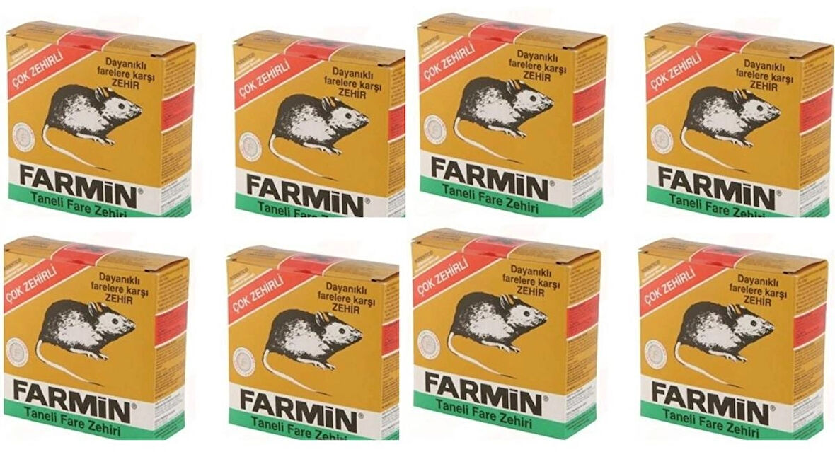 Fare Ve Sıçan Zehiri Buğday 250 gr X 8 Adet (Haşere İlacı)