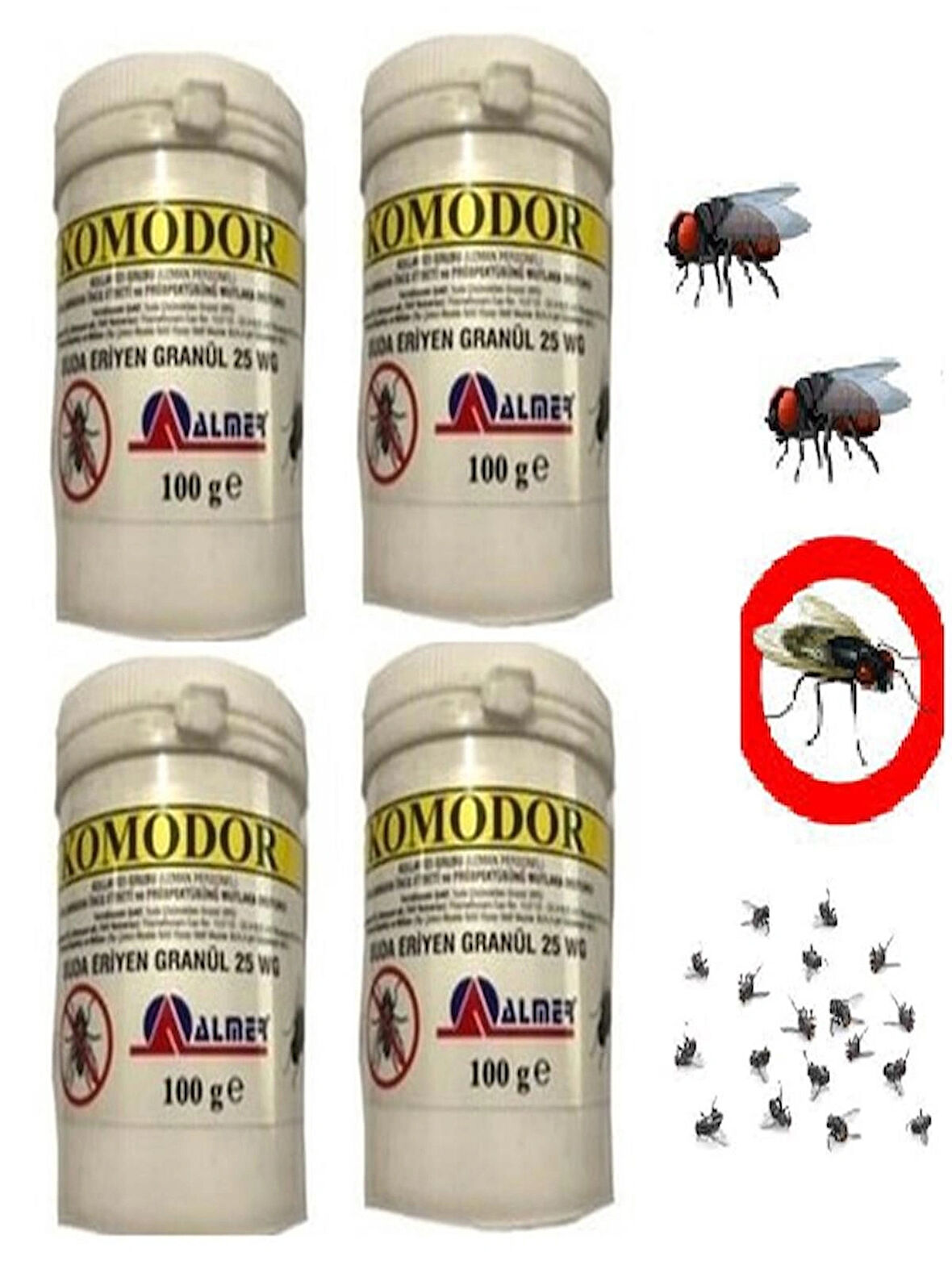  Sinek İlacı Komodor 100 Gr X 4 Adet