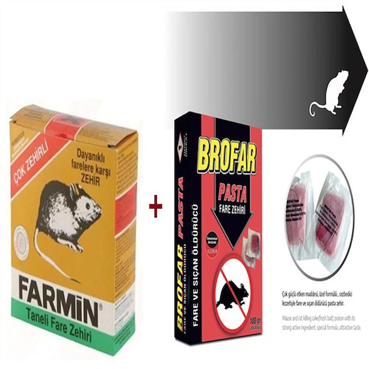Fare Savar ,fare Ile Mücadele Için (fare Pasta 100gr Zahiri Buğday 250 gr )