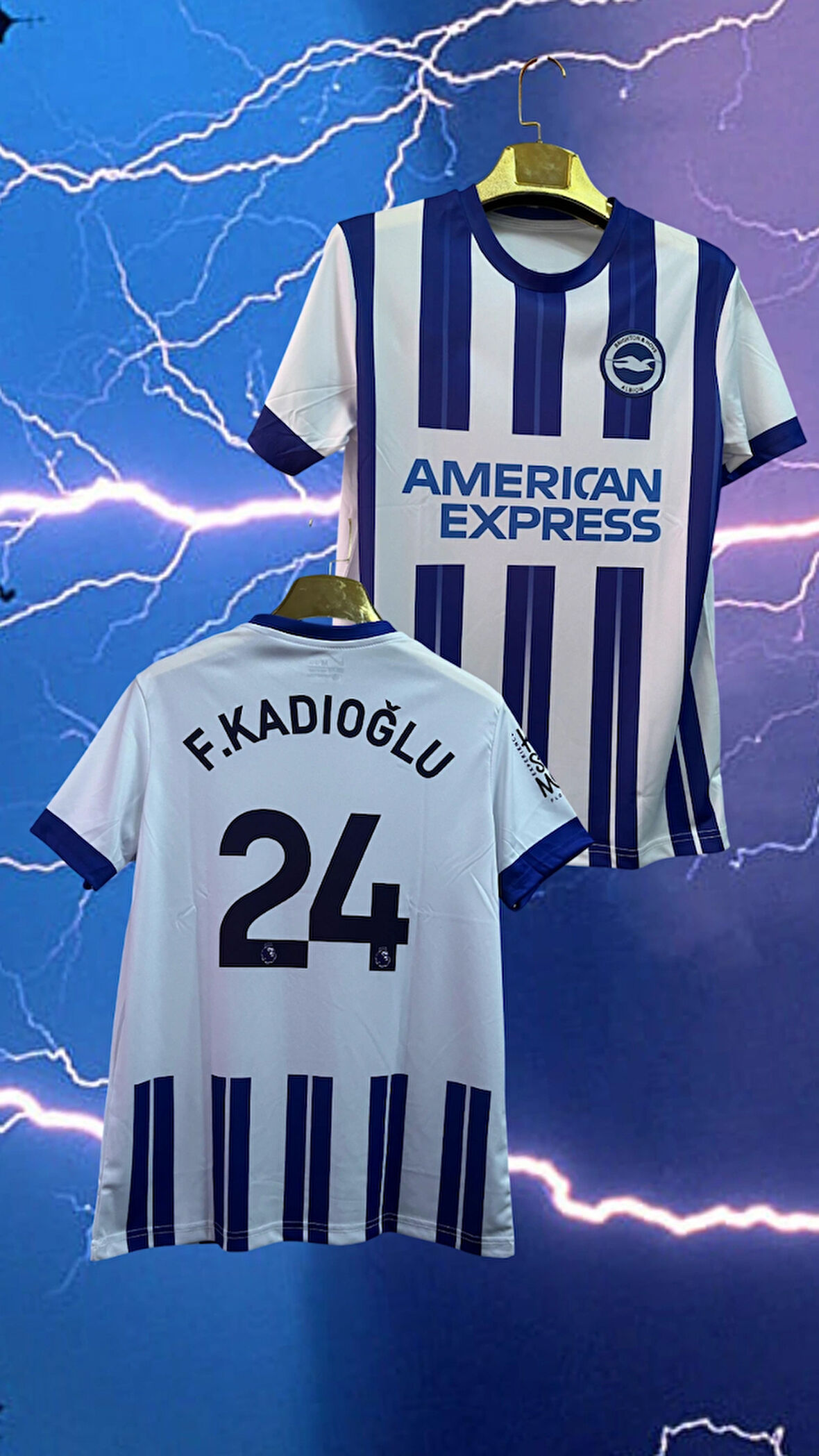 Ferdi Kadıoğlu Brighton Albion 2024/25 Iç Saha Forma