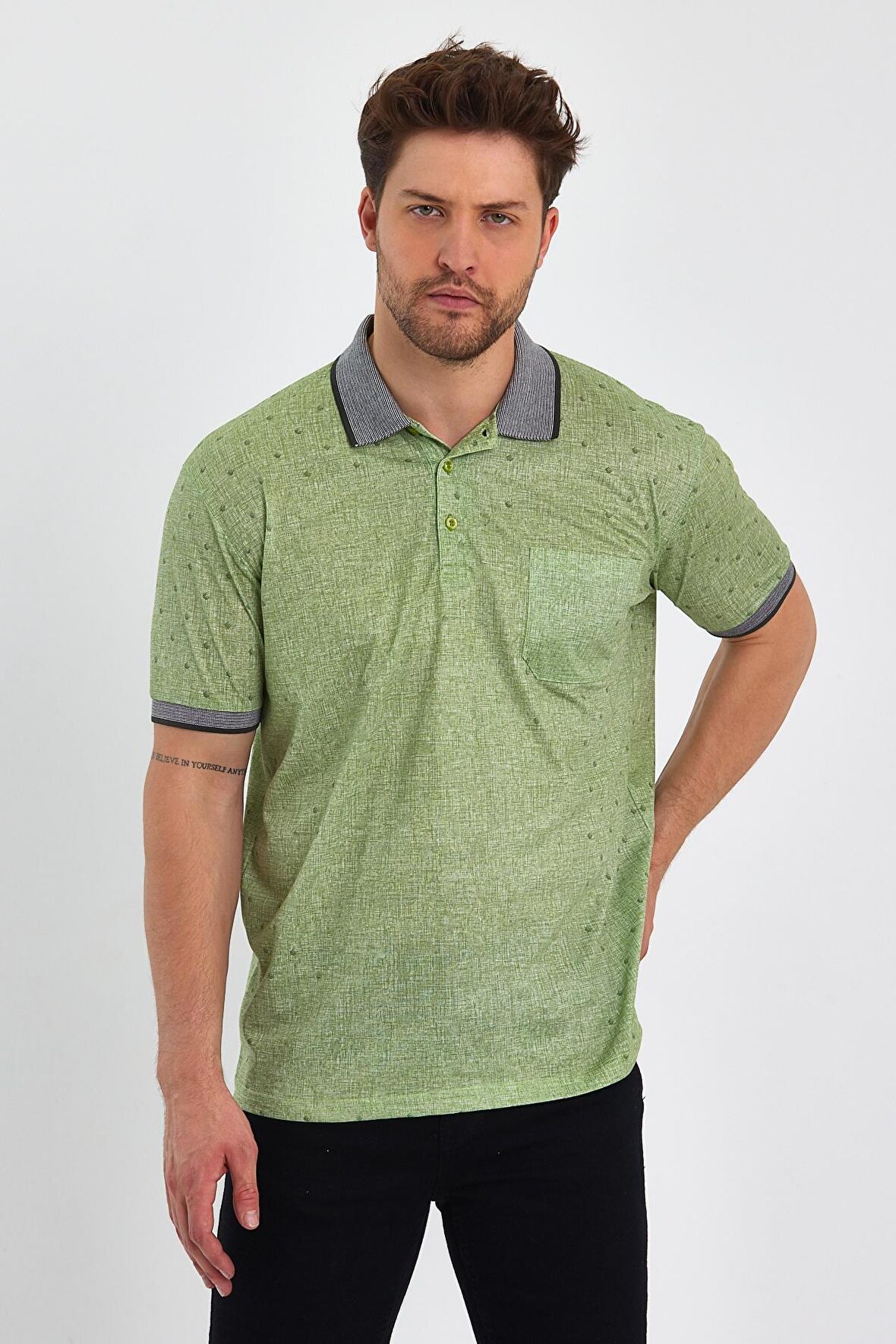 ALEXANDERGARDI CEPLİ MERSERİZE KUMAŞ POLO YAKA T-SHİRT (1043)