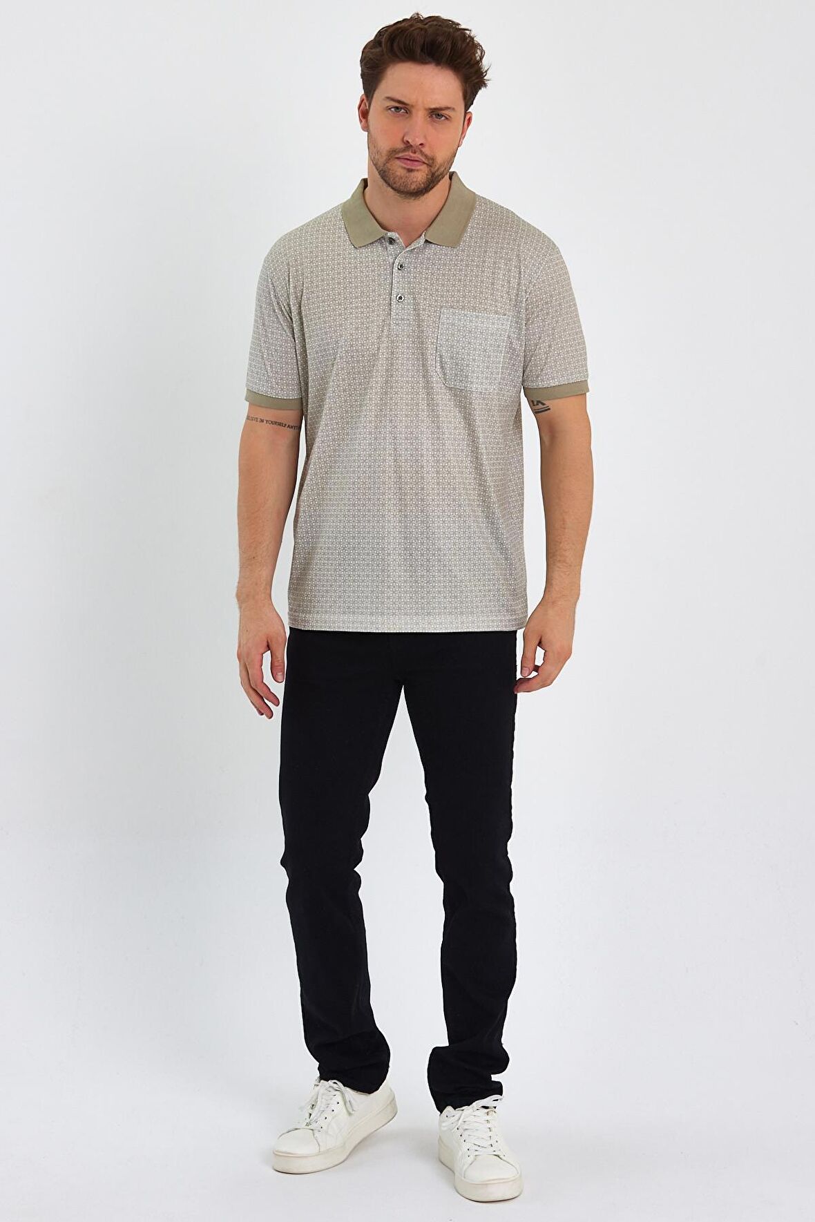 ALEXANDERGARDI CEPLİ MERSERİZE KUMAŞ POLO YAKA T-SHİRT (1057)