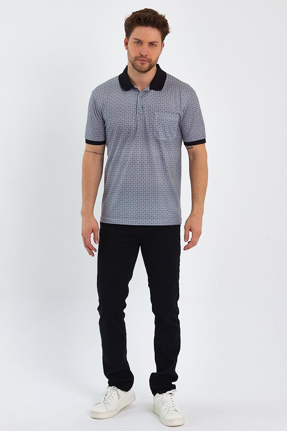 ALEXANDERGARDI CEPLİ MERSERİZE KUMAŞ POLO YAKA T-SHİRT (1057)