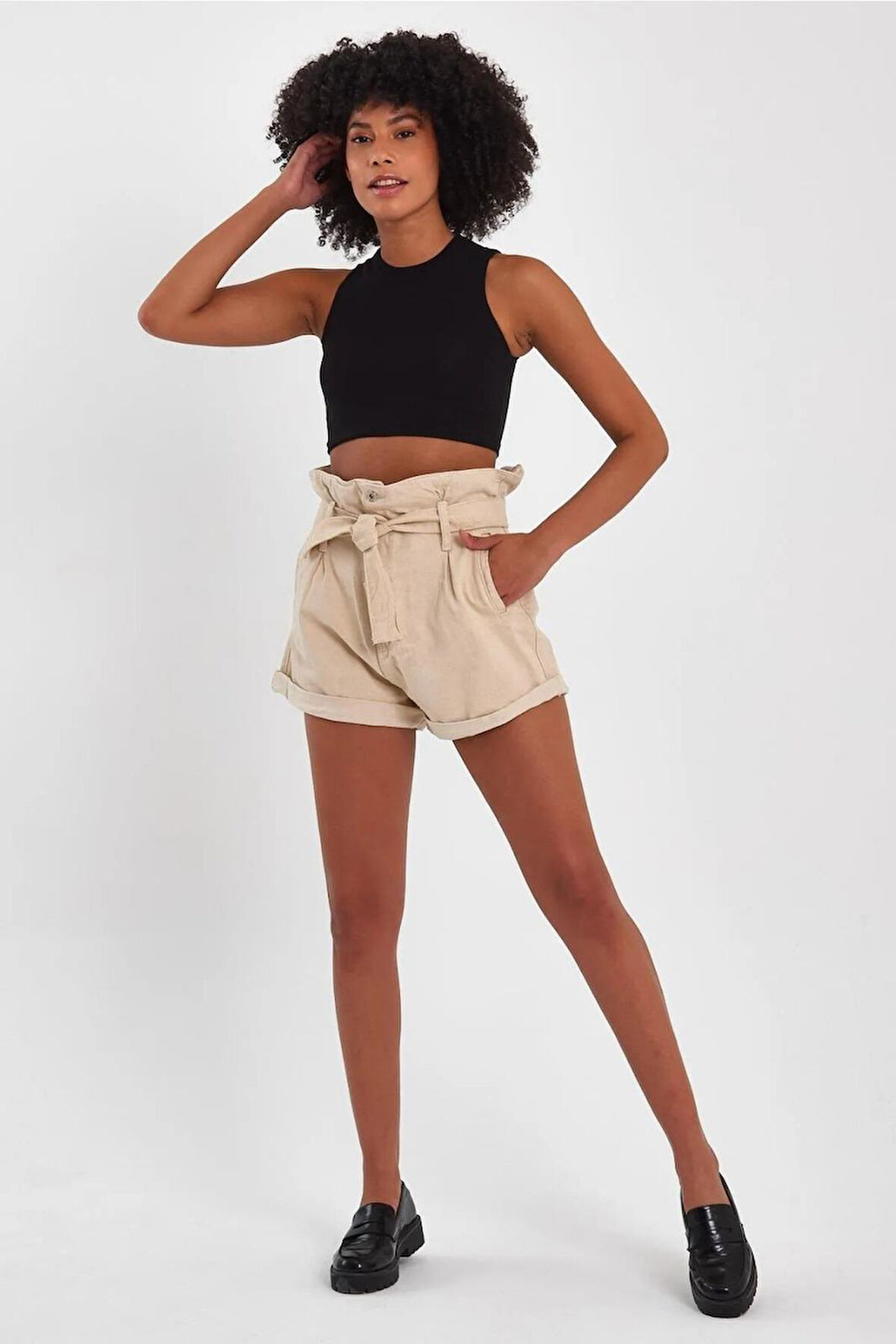 ALEXANDERGARDI Özel Koleksiyon Bağlamalı Denim Şort (4013K)