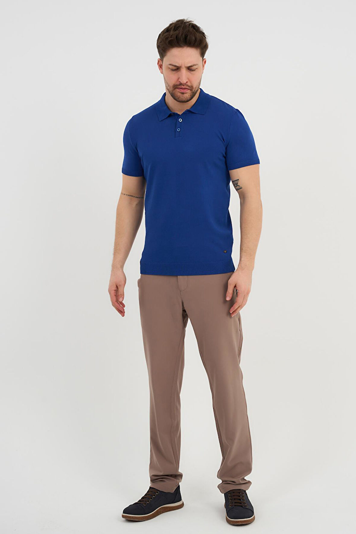 ALEXANDERGARDI Polo Yaka Düğmeli Triko T-shirt (50024)