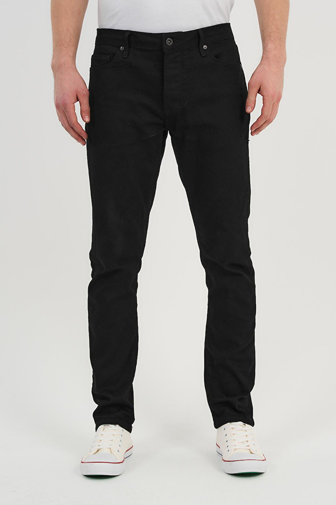 ALEXANDERGARDI Erkek Siyah Kot Pantolon (69B09UBLK)