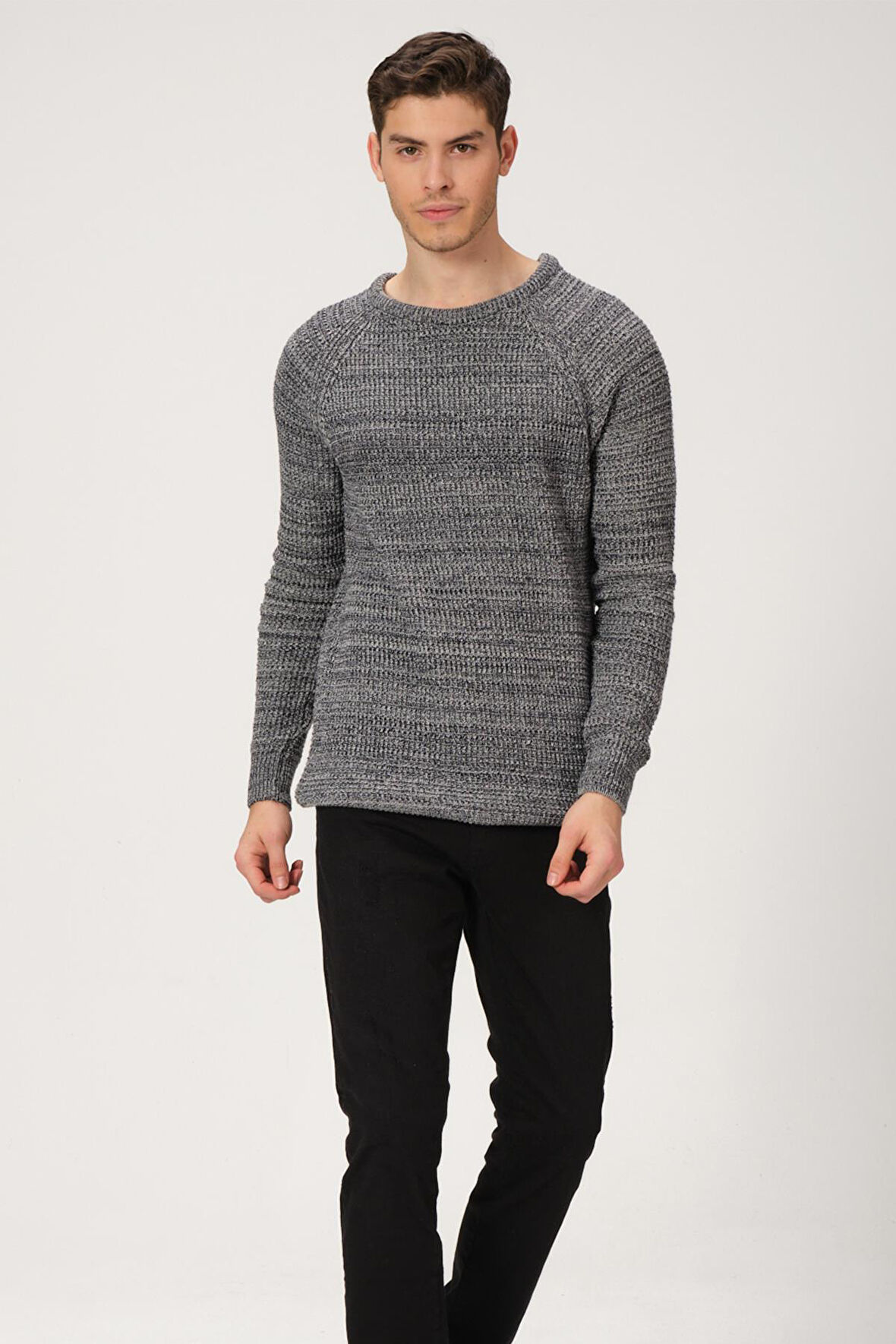 ALEXANDERGARDI BİSİKLET YAKA ÖRGÜ TRİKO KAZAK (AG5016)