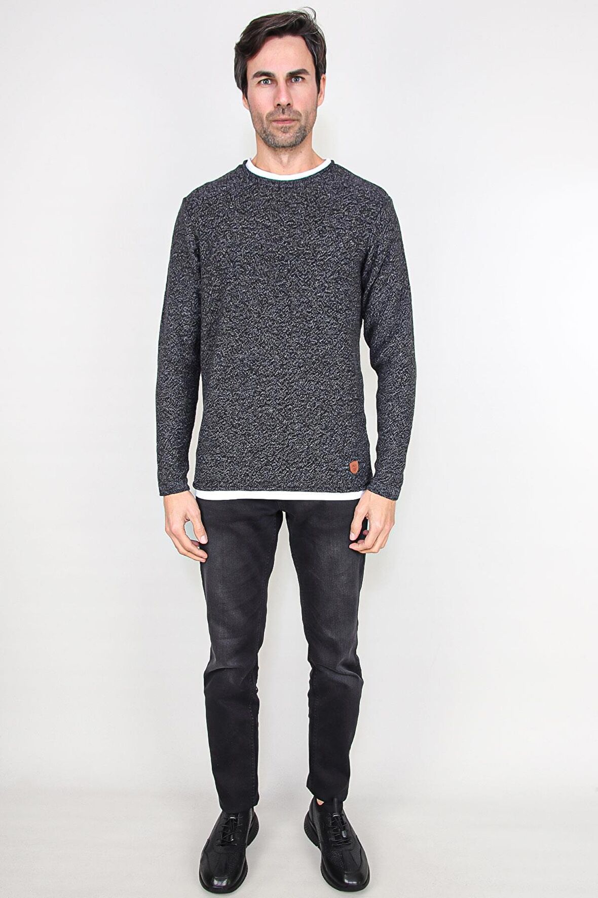 ALEXANDERGARDI GARNİLİ BİSİKLET YAKA KAZAK  (AG503001)