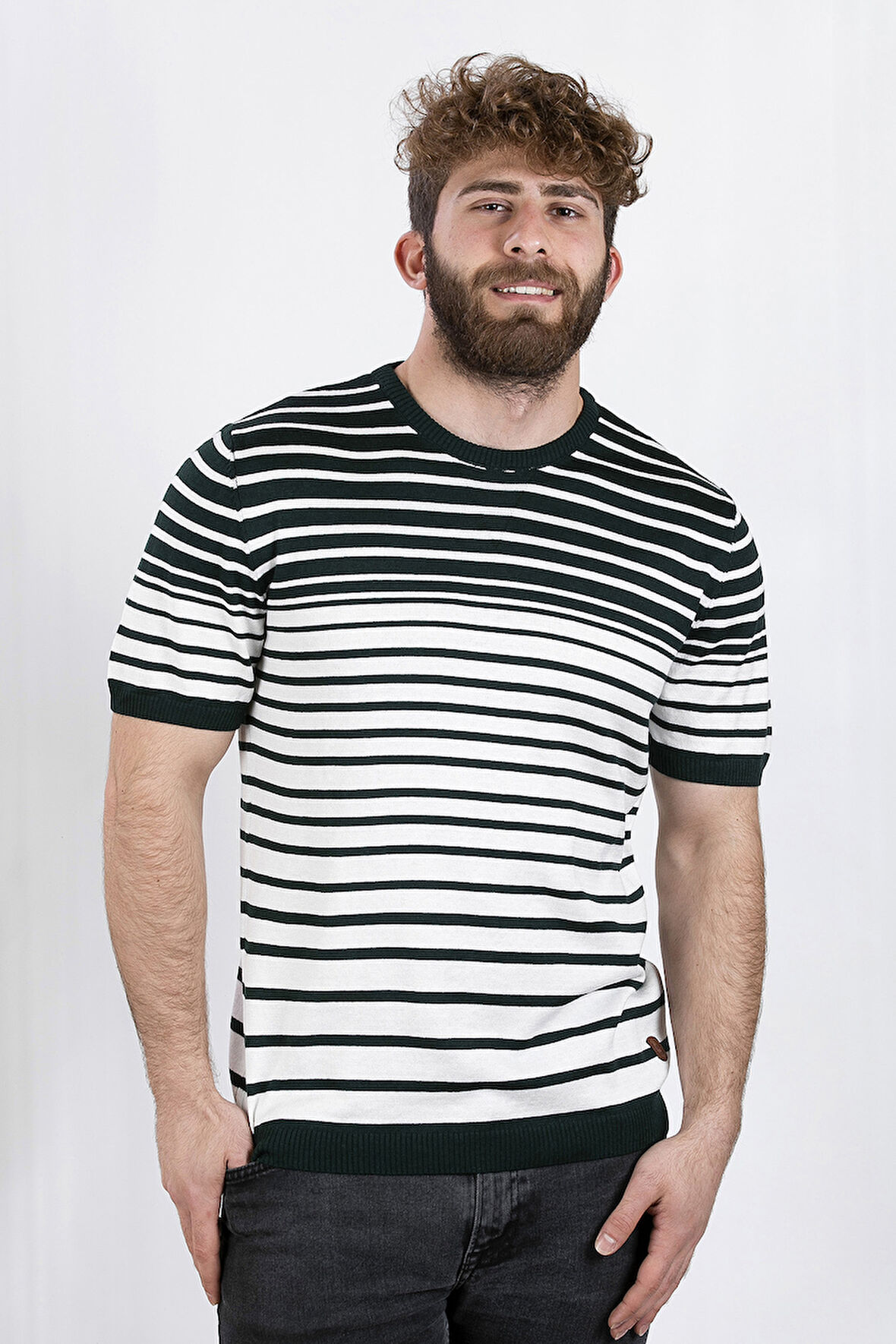 ALEXANDERGARDI ÇİZGİLİ TRIKO T-SHIRT  (AG504802)
