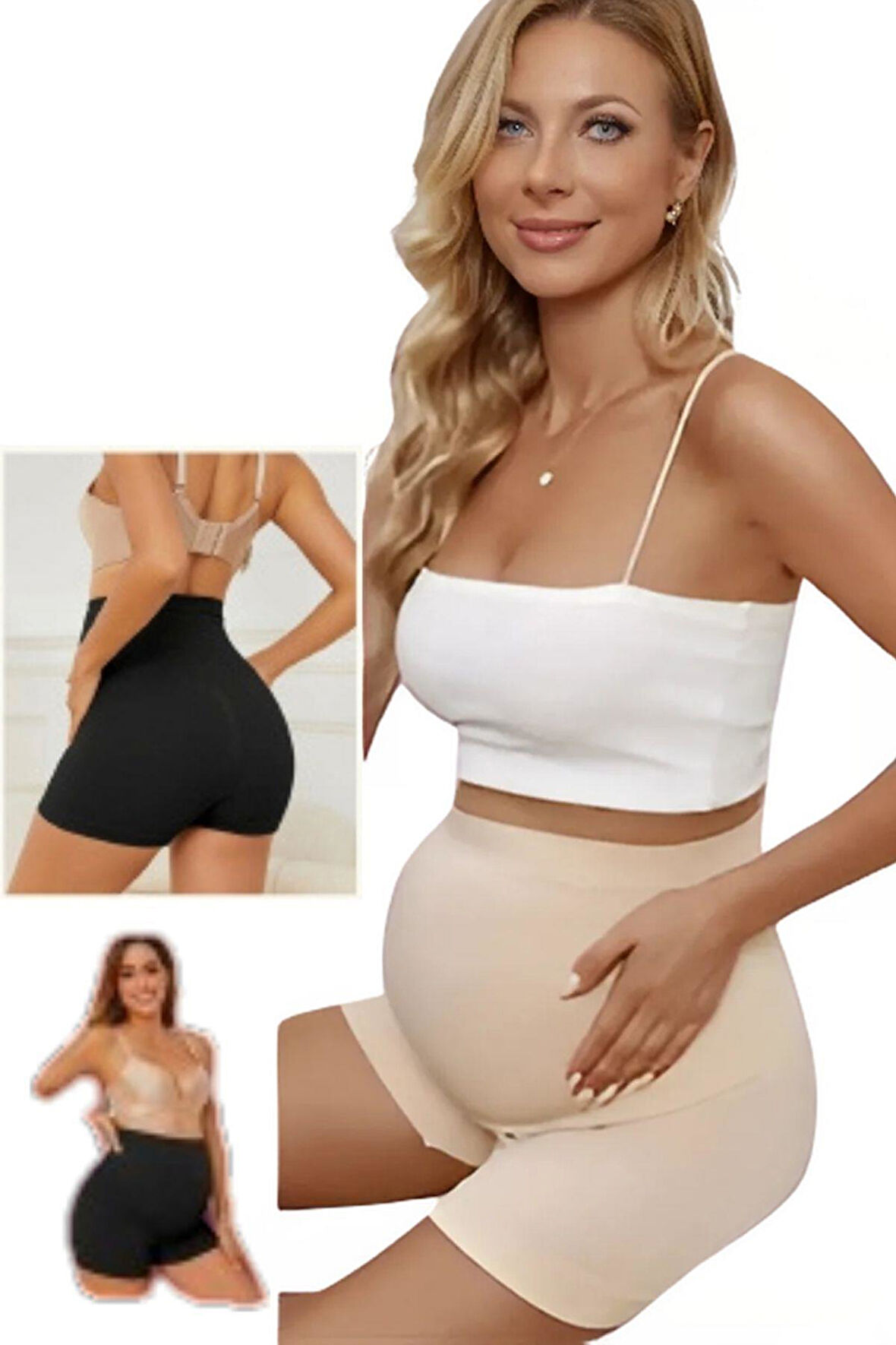 HAMİLE ŞORT DİKİŞSİZ KORSE KADIN 4450