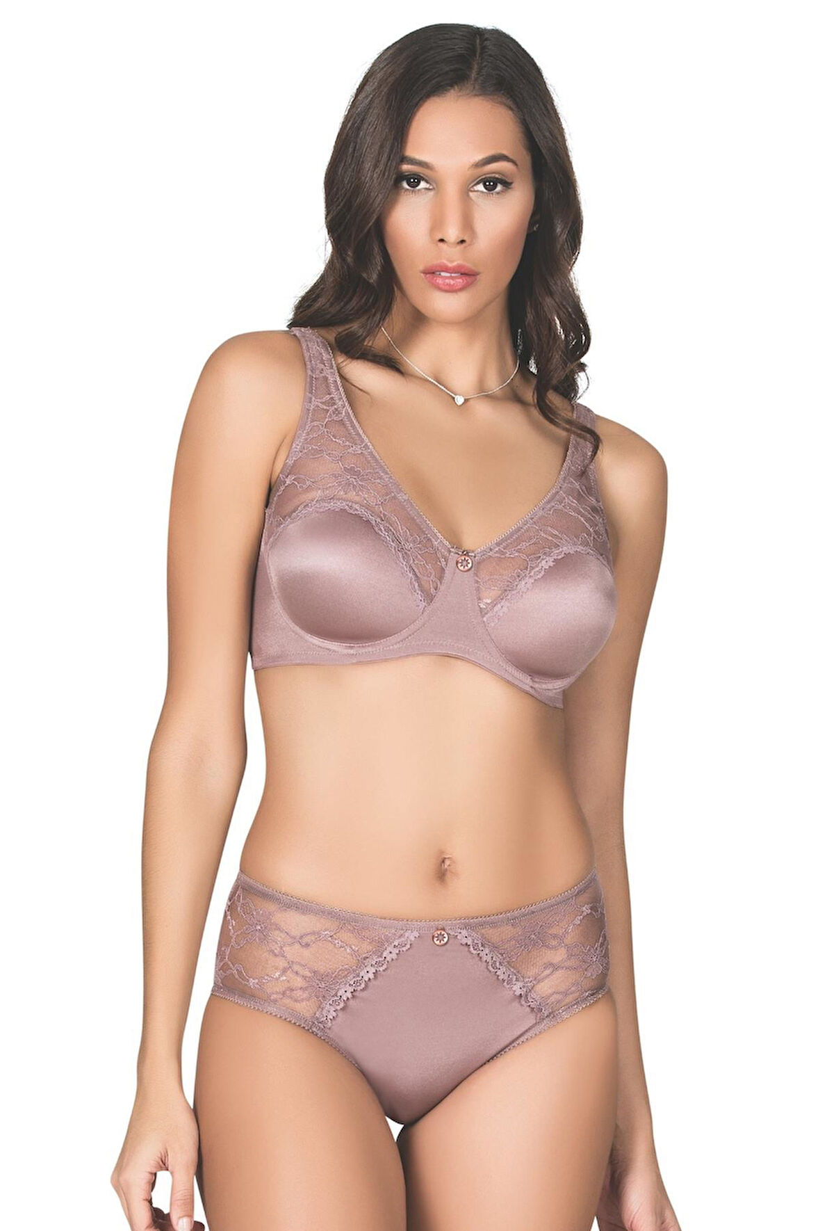 SOFT KAPLI DANTEL GENİŞ ASKI SÜTYEN TAKIM KADIN 5035