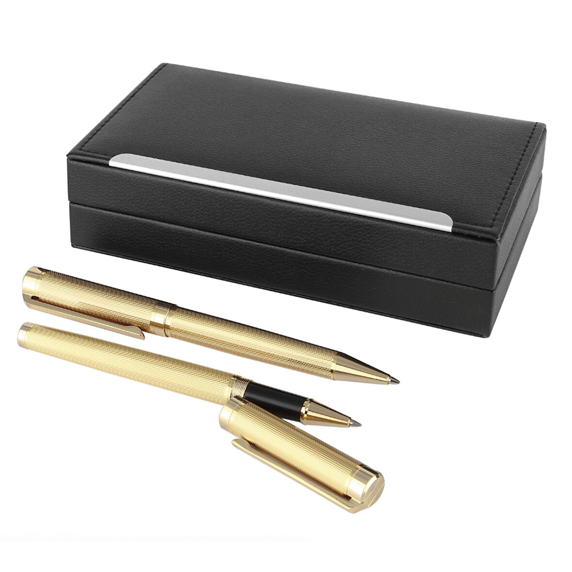 Altın Kaplama Roller ve Tükenmez Kalem Seti