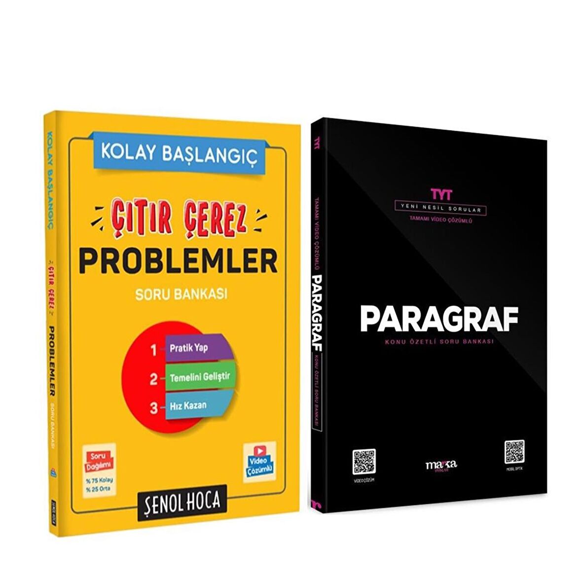 Şenol Hoca Çıtır Çerez Problemler ve Marka Paragraf Soru Bankası Seti 2 Kitap